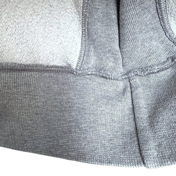 CHAMPION Reverse Weave Hoodie Size Large Oxford Grey Sweatshirt C Logo - Picture 14 of 16